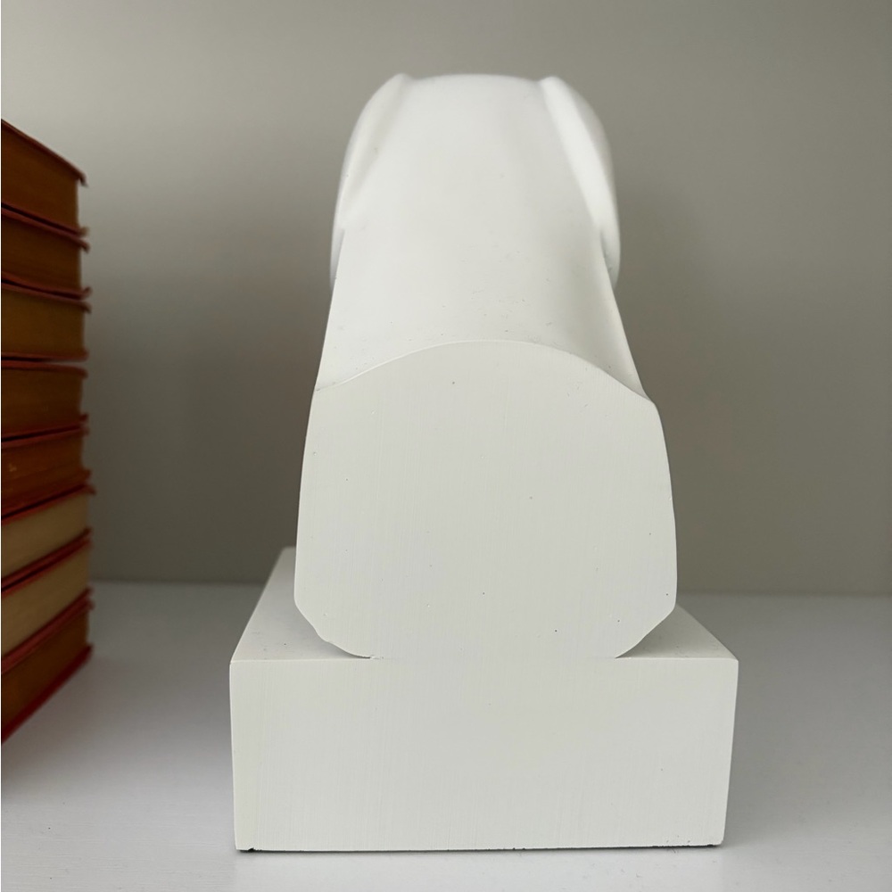 Jonathan Adler Dachshund Bookends – White Resin – Vintage - Picture 11 of 15
